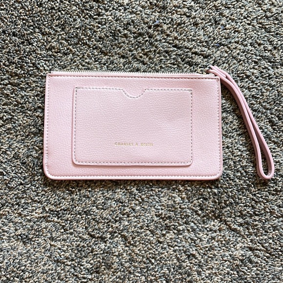 Charles & Keith Pink Wristlet - Picture 1 of 6